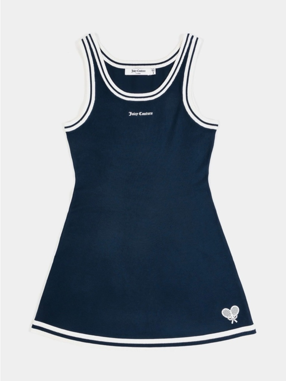 Juicy Couture Navy & White Tennis Tank Mini Dress